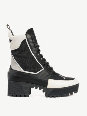 Louis Vuitton Laureate Black Technical Nylon Lace-Up Boots